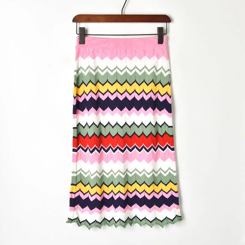 2019 Summer New Coloured Wave Pink Green White Knitted Yellow Sleeveless V-neck Vest Sweater + Skirt Suits Womens 2 Piece Sets
2019 Summer New Coloured Wave Pink Green White Knitted Yellow Sleeveless V-neck Vest Sweater + Skirt Suits Womens 2 Piece Sets