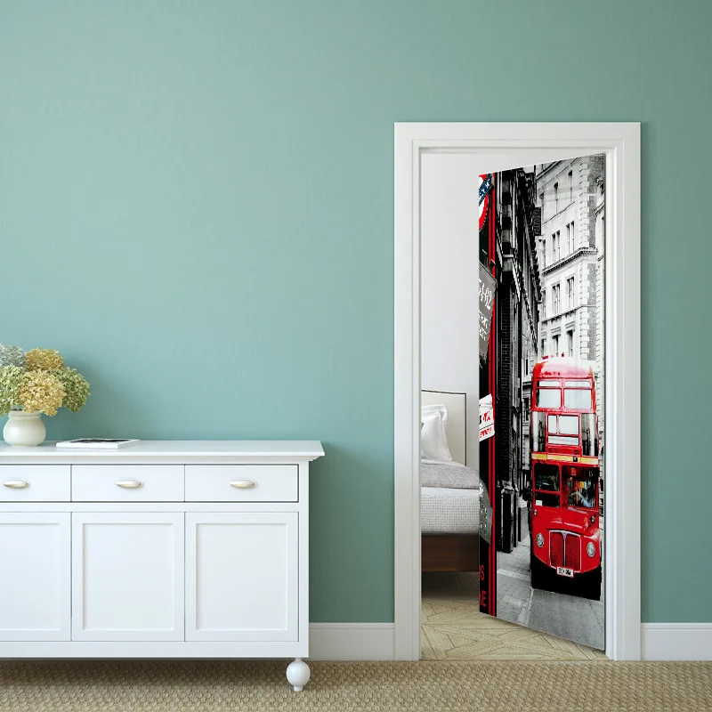 England Style Double-decker Bus Traffic Pattern Creative Doors Home Stickers Bedroom Door Decoration Pvc Stickers
England Style Double-decker Bus Traffic Pattern Creative Doors Home Stickers Bedroom Door Decoration Pvc Stickers
