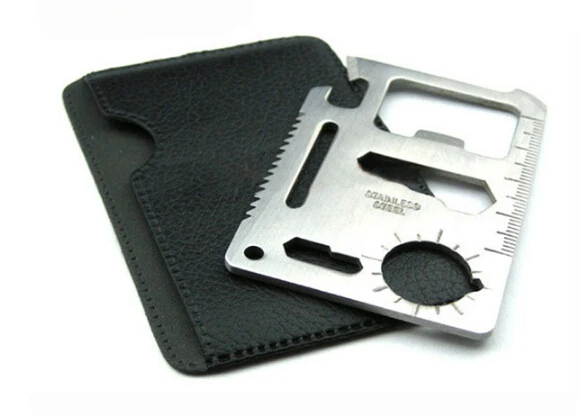 Free shipping 300 pcs/lot Multi Pocket Card Tool 11 in 1 Credit Card Knife Outdoor Survival Card Tool With Leather Cover
Free shipping 300 pcs/lot Multi Pocket Card Tool 11 in 1 Credit Card Knife Outdoor Survival Card Tool With Leather Cover