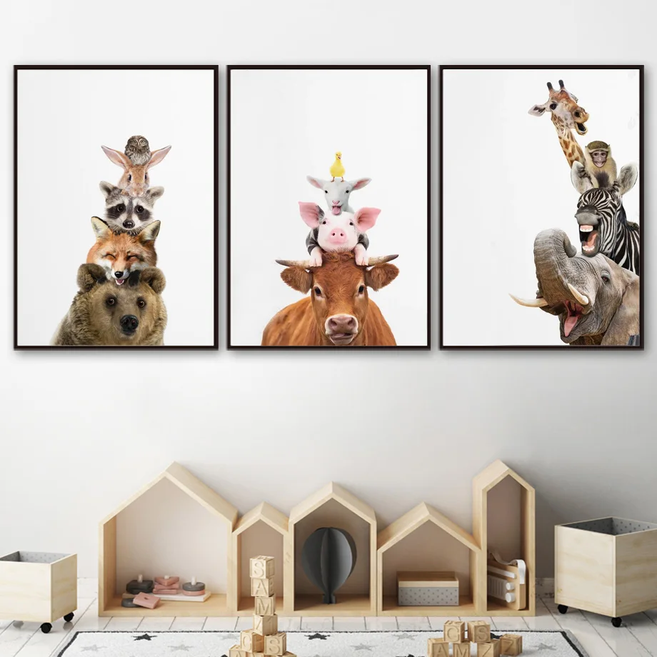 Cute Bear Fox Raccoon Zebra Giraffe Nordic Posters And Prints Wall Art Canvas Painting Animal Wall Pictures Baby Kids Room Decor
Cute Bear Fox Raccoon Zebra Giraffe Nordic Posters And Prints Wall Art Canvas Painting Animal Wall Pictures Baby Kids Room Decor
