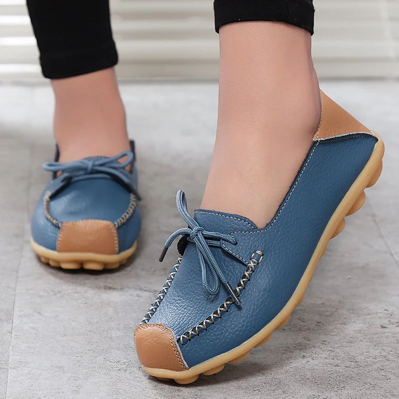 2019 New Women Flats Mixed Colors Genuine Leather Shoes Women Lace Up Oxford Shoes For Nurse Flat Shoes Casual Mocassin Femme 42
2019 New Women Flats Mixed Colors Genuine Leather Shoes Women Lace Up Oxford Shoes For Nurse Flat Shoes Casual Mocassin Femme 42