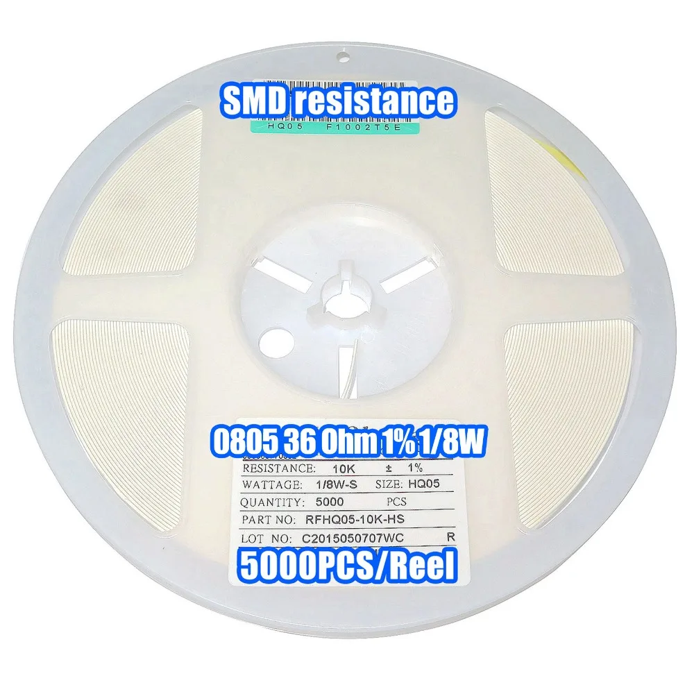 1 Reel 0805 36R 36 Ohm 1% 1/8W SMD Resistance 5000PCS/Reel