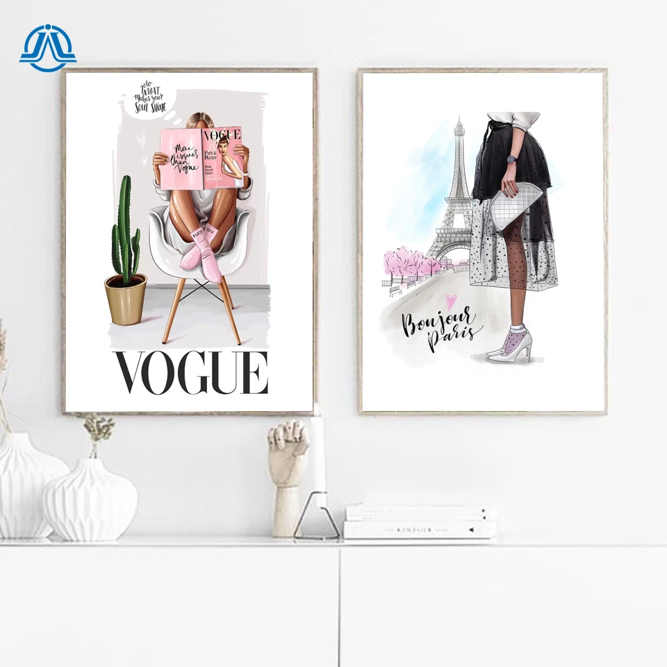 Girl Bedroom Quadro Fashion Figure Posters and Prints Vogue Women Wall Pop Art Painting on Canvas Pictures Home Decor No Frame
Girl Bedroom Quadro Fashion Figure Posters and Prints Vogue Women Wall Pop Art Painting on Canvas Pictures Home Decor No Frame