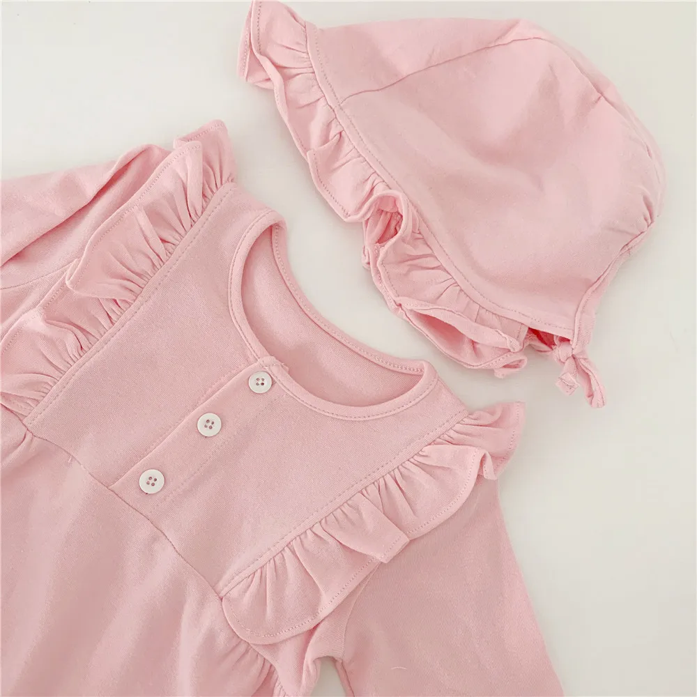 Spring And Autumn Clothes For Boys Girls With Ruffles Baby Butterfly Lace Shoulde Pure Cotton Long Sleeve rompers Baby Bodysuit
Spring And Autumn Clothes For Boys Girls With Ruffles Baby Butterfly Lace Shoulde Pure Cotton Long Sleeve rompers Baby Bodysuit