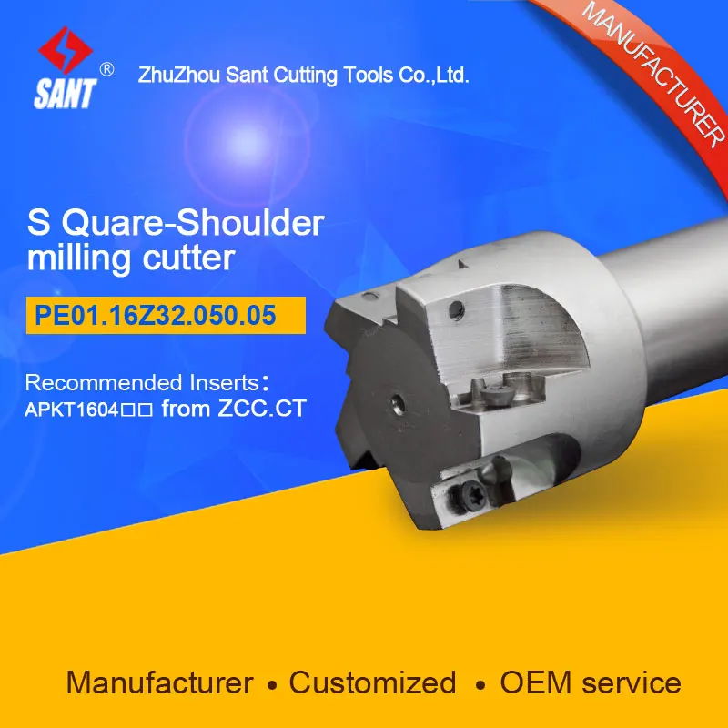Zhuzhou Sant Indexable фреза с 90 градусов EMP01-050-G32-AP16-05/PE01.16Z32.050.05 карбидная вставка APKT160408
Zhuzhou Sant Indexable фреза с 90 градусов EMP01-050-G32-AP16-05/PE01.16Z32.050.05 карбидная вставка APKT160408