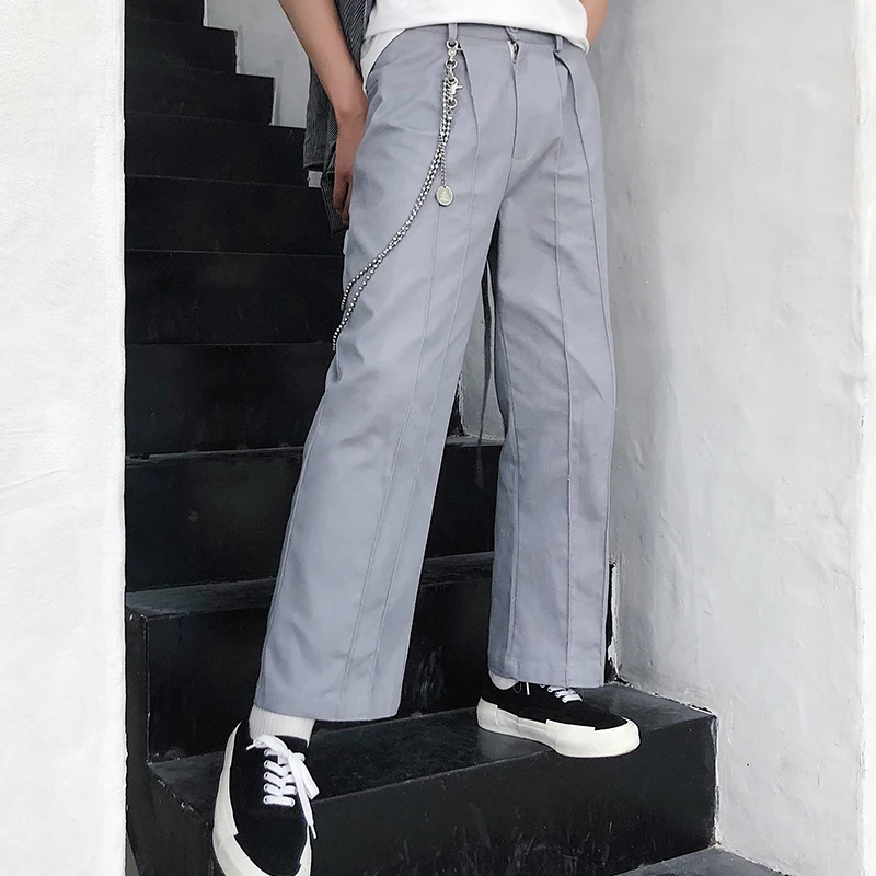 2018 Japanese vintage gray middle high waist wide leg pants Korean version of the trend casual loose straight pants M-6XL
2018 Japanese vintage gray middle high waist wide leg pants Korean version of the trend casual loose straight pants M-6XL
