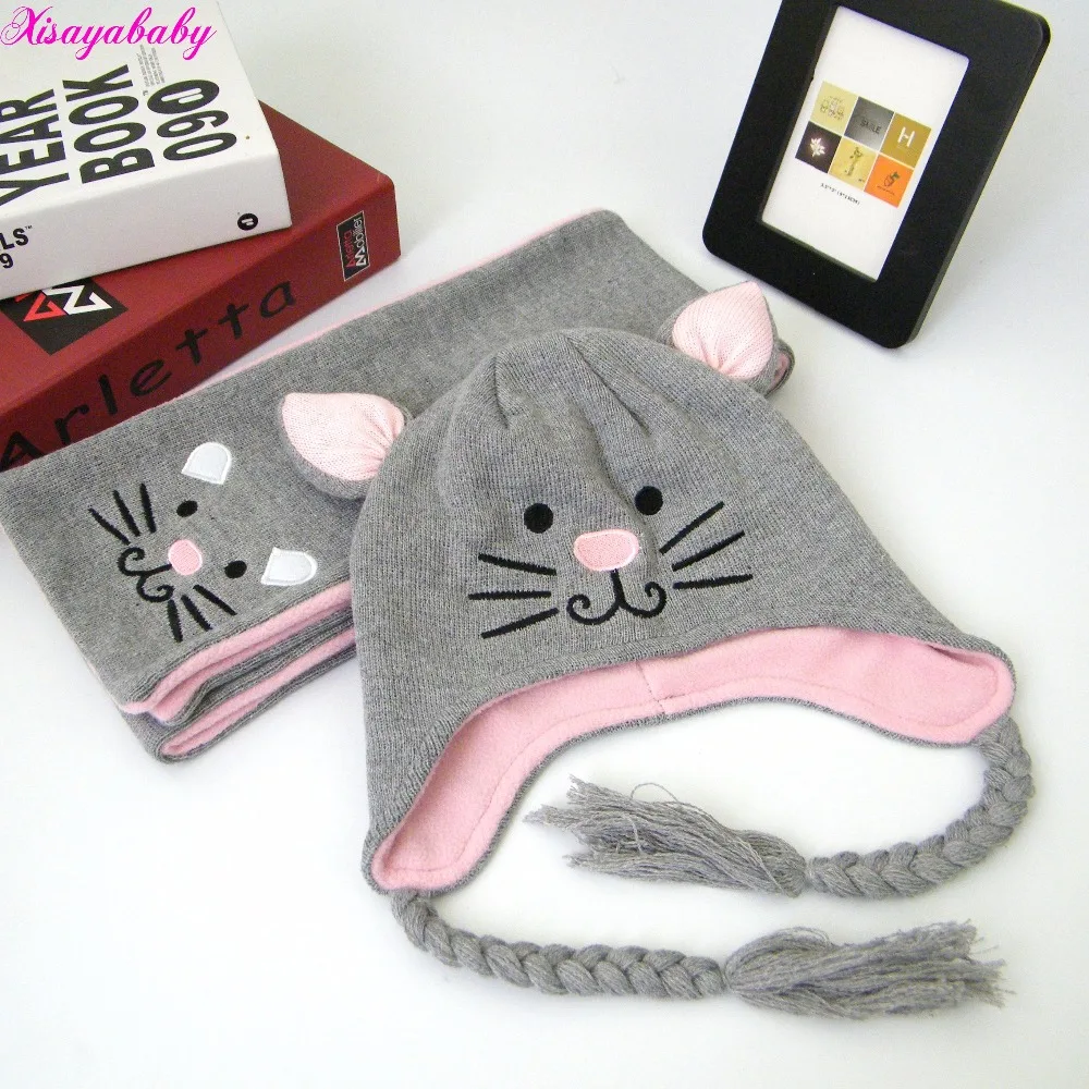 Baby Winter Hat Set with Scarf Neck Warmer cat Cap for Boys Girls Kids Children thick velvet warm snow cap Christmas gift1-5T
Baby Winter Hat Set with Scarf Neck Warmer cat Cap for Boys Girls Kids Children thick velvet warm snow cap Christmas gift1-5T