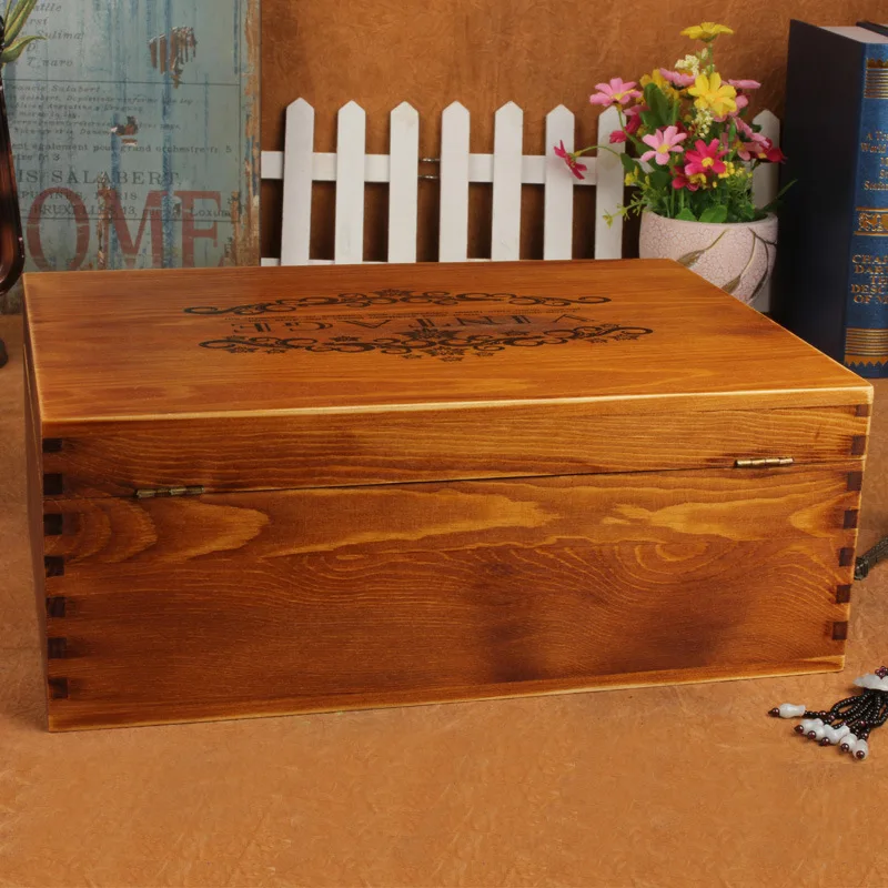 Элегантный французский zakka деревянный ящик для хранения Настольный мусора жизнь