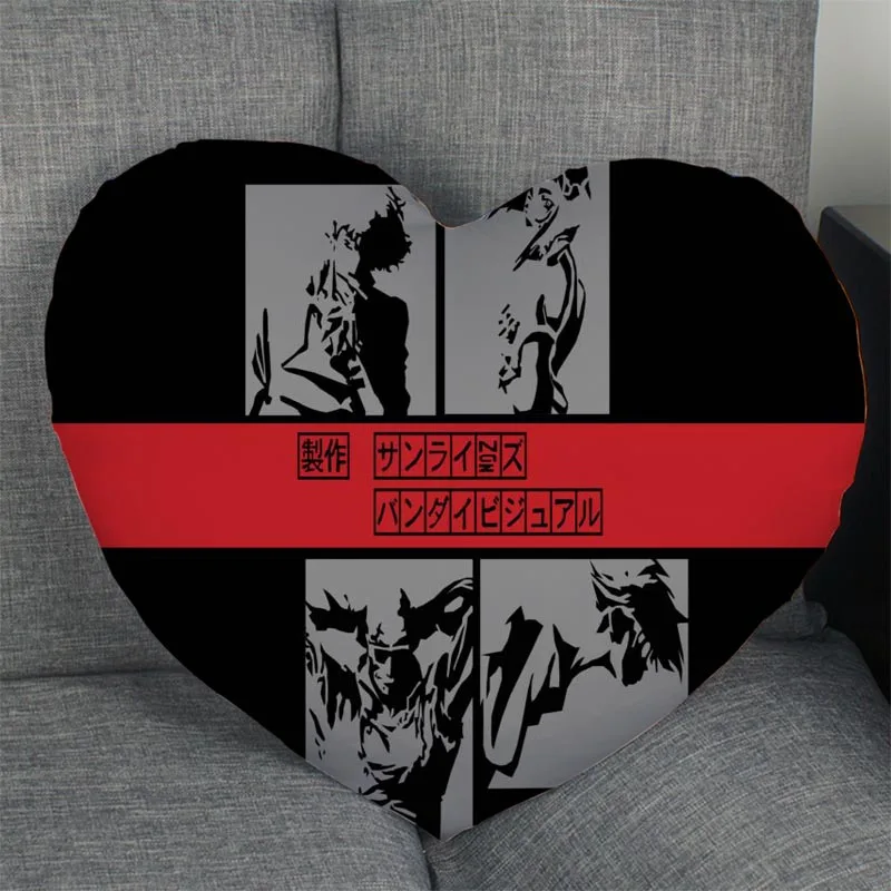 Cowboy Bebop Custom Heart Shape Pillow Cover Custom Zipper Pillowcase Cover Wedding Home Office Decorative
Cowboy Bebop Custom Heart Shape Pillow Cover Custom Zipper Pillowcase Cover Wedding Home Office Decorative
