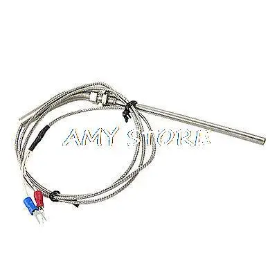 1M K Type Thermocuple Temperature Measurement 0-400C Sensor Probe 5mm x 100mm M8 Thread 2 Forks
1M K Type Thermocuple Temperature Measurement 0-400C Sensor Probe 5mm x 100mm M8 Thread 2 Forks