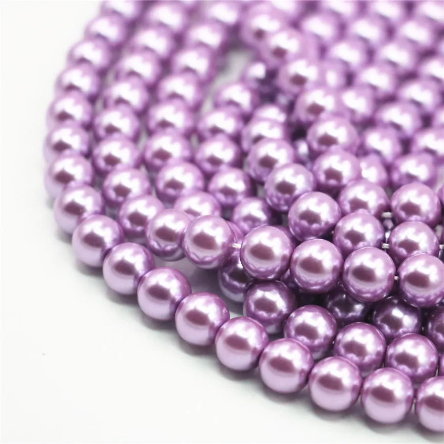 Elegant Violet Shell Pearl Lady Jewelry DIY Handicraft Necklace/bracelet 4mm 6mm8mm10mm12mm Round Beads Loose Beads 15 Inch Y06
Elegant Violet Shell Pearl Lady Jewelry DIY Handicraft Necklace/bracelet 4mm 6mm8mm10mm12mm Round Beads Loose Beads 15 Inch Y06