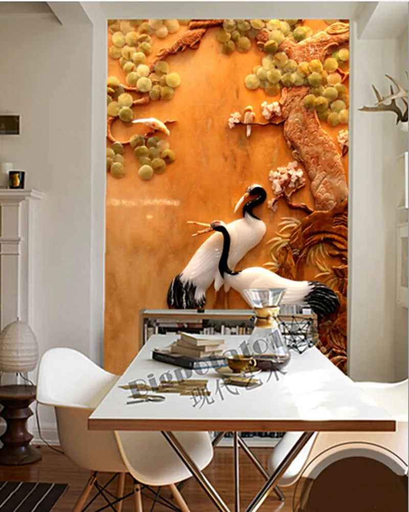 Custom 3D large mural, Chinese style 3d Red-crowned crane and trees murals papel de parede,living room Porch wallpaper
Custom 3D large mural, Chinese style 3d Red-crowned crane and trees murals papel de parede,living room Porch wallpaper