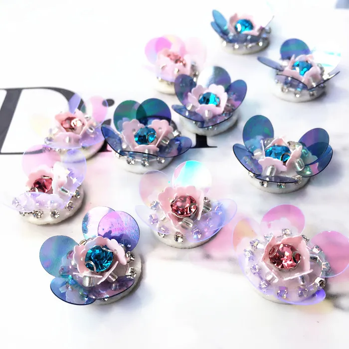 Hand-made pink/blue small beade sequins flowers CLOTH STICKER for DIY Coat accessories garment accessories badges
Hand-made pink/blue small beade sequins flowers CLOTH STICKER for DIY Coat accessories garment accessories badges