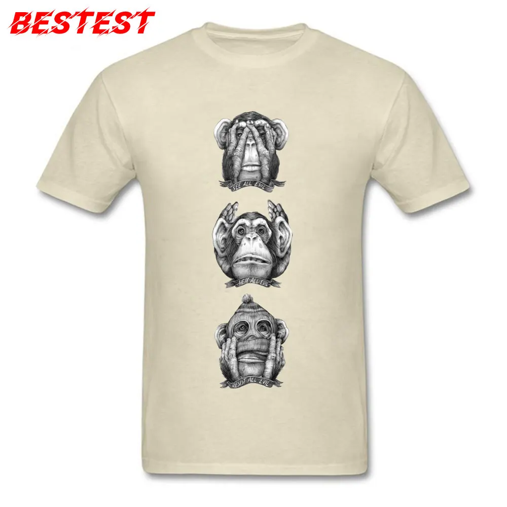 Beige Men T Shirt Evil Chimpanzee Tops Tees Latest Crew Neck Summer Cotton T-shirts Leisure Clothing Funny Tshirt Gorilla Print
Beige Men T Shirt Evil Chimpanzee Tops Tees Latest Crew Neck Summer Cotton T-shirts Leisure Clothing Funny Tshirt Gorilla Print