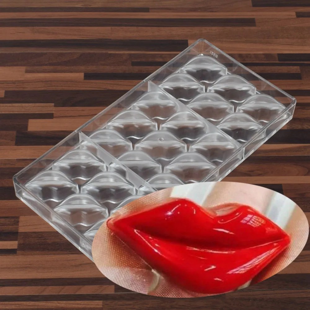 4.9 cm Lip Mouth PC Mould Polycarbonate Hard Plastic Candy Making Ice Jelly Pastry Chocolate Mold Ice Cube Mould for DIY Pastry
4.9 cm Lip Mouth PC Mould Polycarbonate Hard Plastic Candy Making Ice Jelly Pastry Chocolate Mold Ice Cube Mould for DIY Pastry