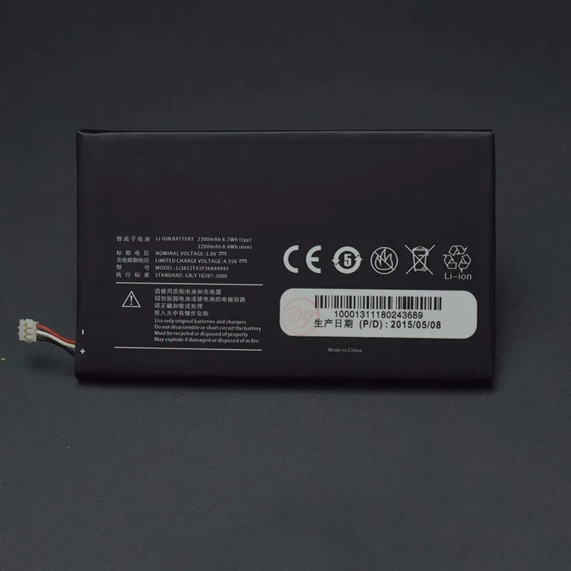 For ZTE Nubia Z5 NX501 Battery 2300MAH Battery Li3822T43P3h844941 For ZTE Nubia Z5 NX501 Z5S NX503A Z5 mini NX402A
For ZTE Nubia Z5 NX501 Battery 2300MAH Battery Li3822T43P3h844941 For ZTE Nubia Z5 NX501 Z5S NX503A Z5 mini NX402A