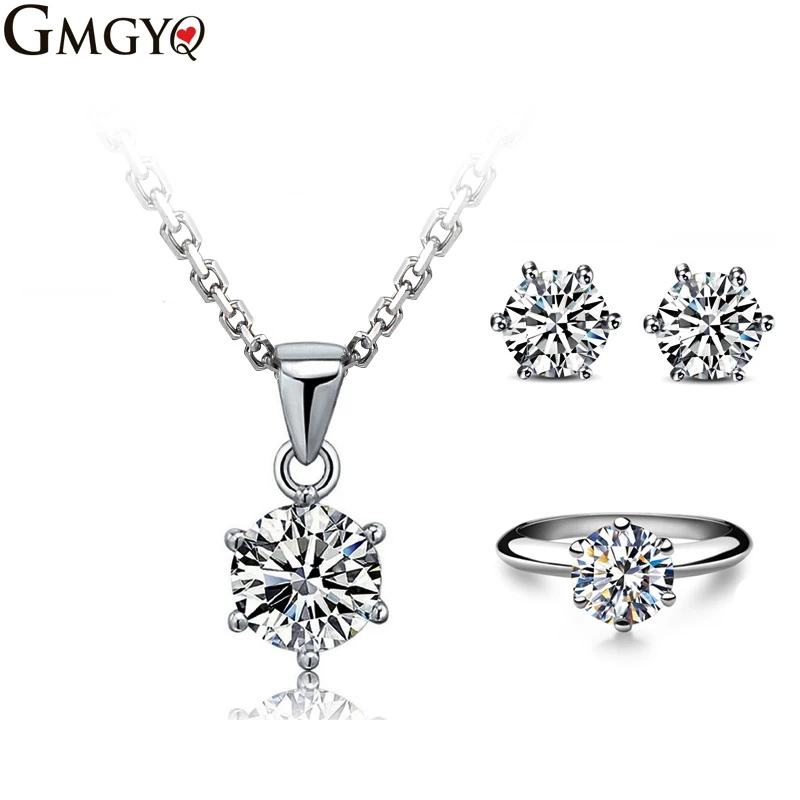 GMGYQ Brand Classic Six Paws 1 Carat CZ Diamant Zirkoon Accessoires Sets voor Vrouwen Bruid Meisje For Women Simple Jewelry sets
GMGYQ Brand Classic Six Paws 1 Carat CZ Diamant Zirkoon Accessoires Sets voor Vrouwen Bruid Meisje For Women Simple Jewelry sets