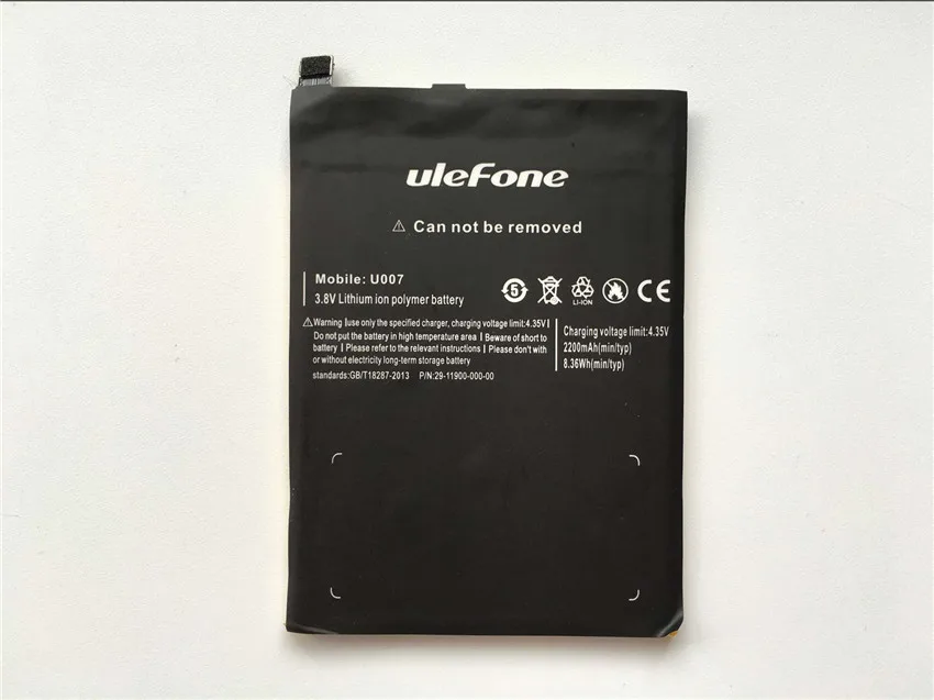 

Ulefone U007 Battery 2200mAh~2700mAh High Quality Back Up Battery Replacement For Ulefone U007 Smartphone - In Stock