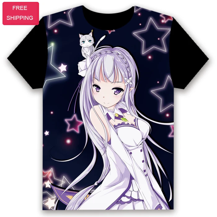 YQ22 Anime Re:Zero kara Hajimeru Isekai Seikatsu Emilia Milk Silk Black T-Shirt Tee Short Sleeve Tops Unisex Cosplay S-XXL
YQ22 Anime Re:Zero kara Hajimeru Isekai Seikatsu Emilia Milk Silk Black T-Shirt Tee Short Sleeve Tops Unisex Cosplay S-XXL
