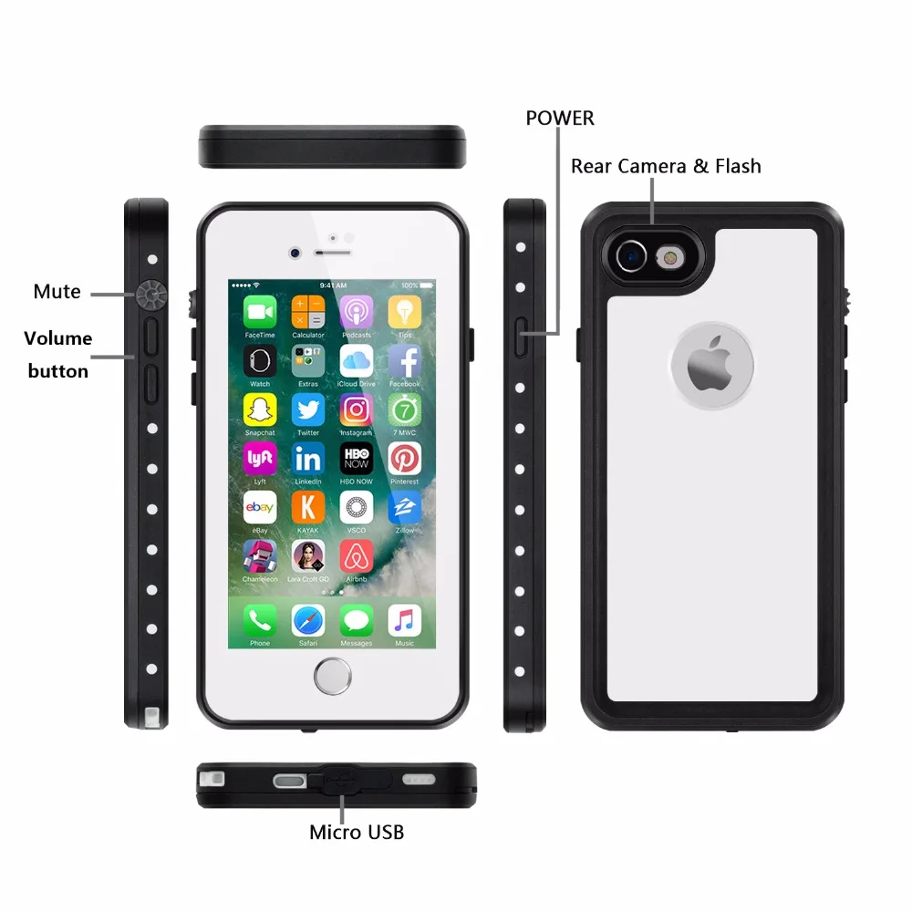 For iPhone 7 Waterproof case Plastic IP68 Underwater Life Dirtproof Shockproof Case Cover For iPhone 7 4.7inch White
For iPhone 7 Waterproof case Plastic IP68 Underwater Life Dirtproof Shockproof Case Cover For iPhone 7 4.7inch White