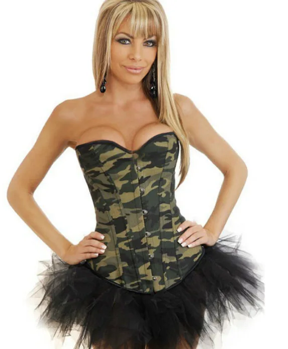 Free Shipping Army Camo Camouflage Burlesque Military Corset Basque LD0114 Sexy Lingerie Strapless Bustier Tops Overbust Corset
Free Shipping Army Camo Camouflage Burlesque Military Corset Basque LD0114 Sexy Lingerie Strapless Bustier Tops Overbust Corset