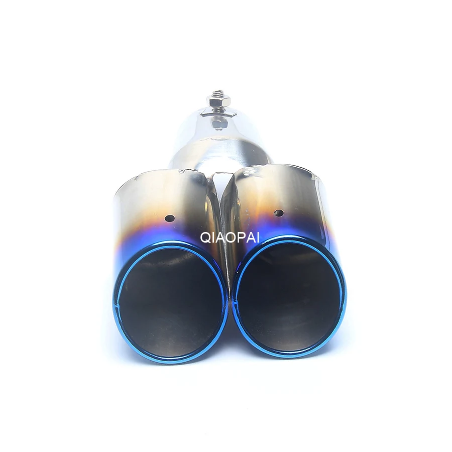 Modified Car Exhaust Muffler Stainless Steel Dual Exhaust Pipe Muffler Tip Chrome Trim Car Tail Throat For Honda Nissan Hyundai
Modified Car Exhaust Muffler Stainless Steel Dual Exhaust Pipe Muffler Tip Chrome Trim Car Tail Throat For Honda Nissan Hyundai