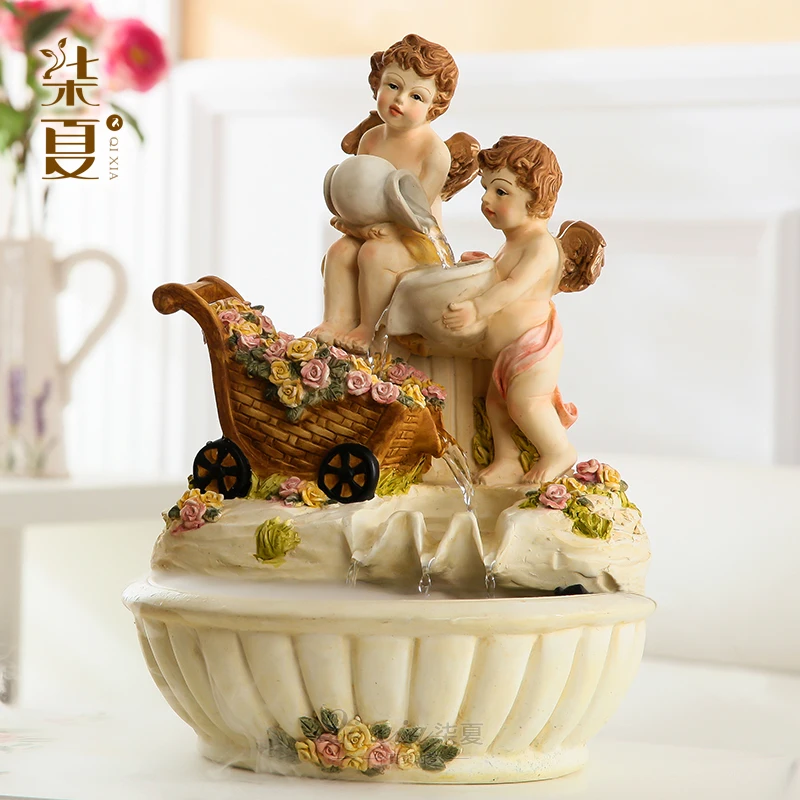 Creative birthday gift European Angel water small ornaments TV cabinet room decor desktop Home Furnishing crafts
Creative birthday gift European Angel water small ornaments TV cabinet room decor desktop Home Furnishing crafts