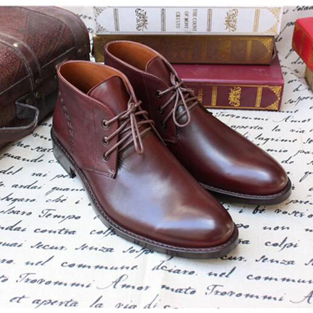 Sipriks Brand Mens Dark Brown Desert Boots Luxury Calf Leather Ankle Boots Classic Lace Up Cow Leather Shoes Goodyear Welted 46
Sipriks Brand Mens Dark Brown Desert Boots Luxury Calf Leather Ankle Boots Classic Lace Up Cow Leather Shoes Goodyear Welted 46