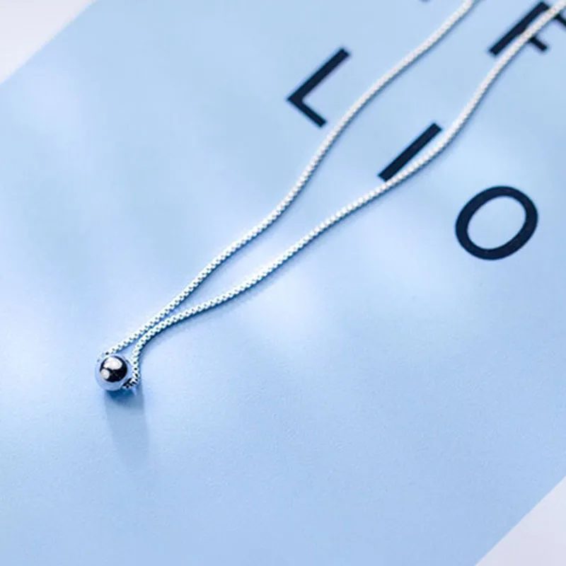 New Arrivals S925 sterling silver necklace for women silver chain with silver ball pendant silver choker necklace women NL040
New Arrivals S925 sterling silver necklace for women silver chain with silver ball pendant silver choker necklace women NL040