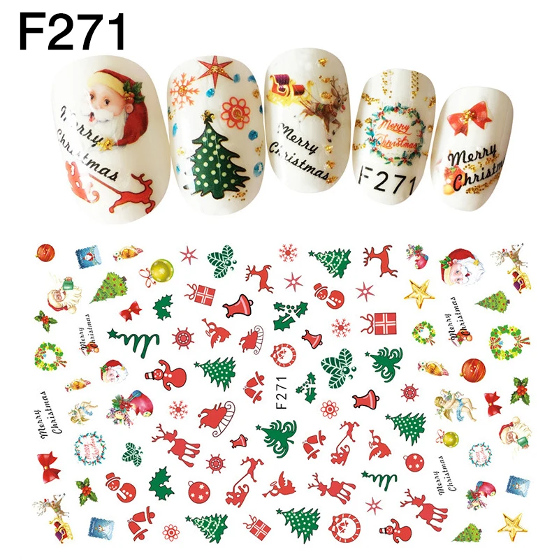 1PC Christmas Nail Stickers Xmas Tree Snow Bell Santa Claus Christmas Element Cute Adhesive Nail Art Stickers Beauty Supplies
1PC Christmas Nail Stickers Xmas Tree Snow Bell Santa Claus Christmas Element Cute Adhesive Nail Art Stickers Beauty Supplies