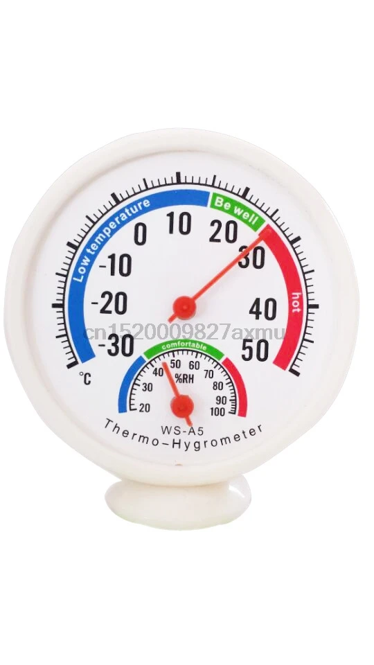300PCS Thermometer Hygrometer Mini Round Clock-shaped Measuring Indoor Outdoor Wall Temperature Humidity Thermometer Meter Gauge
300PCS Thermometer Hygrometer Mini Round Clock-shaped Measuring Indoor Outdoor Wall Temperature Humidity Thermometer Meter Gauge