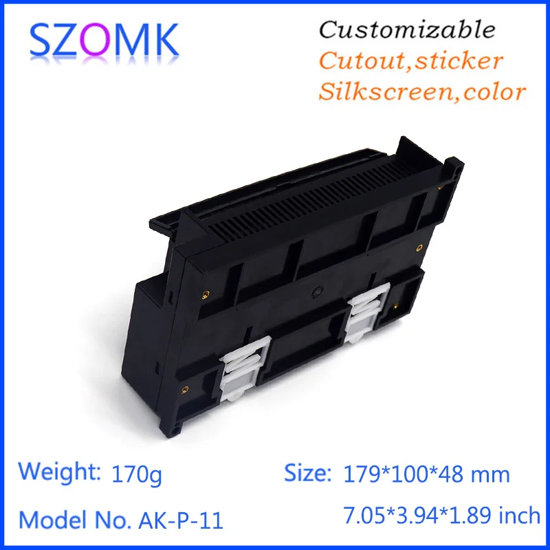 din rail enclosure plastic box (4 pcs)179*100*48mm plastic electronic enclosure project box plastic instrument case
din rail enclosure plastic box (4 pcs)179*100*48mm plastic electronic enclosure project box plastic instrument case