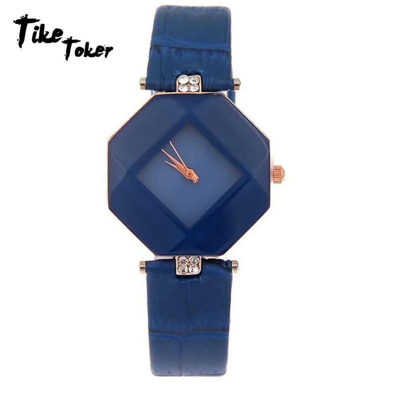 TIke Toker,Quality Luxury Prism Pattern Rhinestone Women Wristwatch Quartz Watchs Leather Waterproof Top Brand Female Male Clock
TIke Toker,Quality Luxury Prism Pattern Rhinestone Women Wristwatch Quartz Watchs Leather Waterproof Top Brand Female Male Clock
