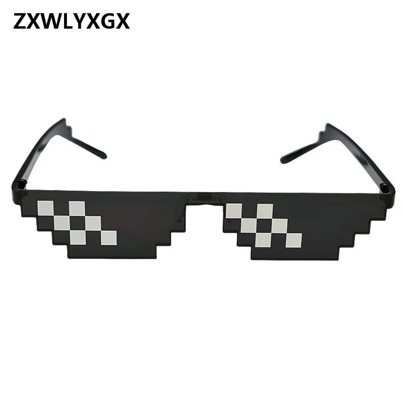 ZXWLYXGX 8 битные очки MLG пиксельные солнцезащитные для мужчин и женщин брендовые Thug