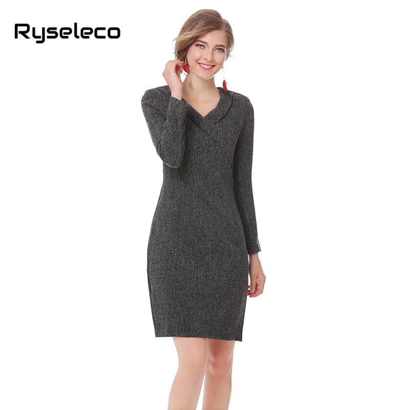 Office Lady Brand New Elegant Casual Formal OL Pencil Dress Women Slim Vintage V-neck Long Sleeve Work Basic Shift Bodycon Dress
Office Lady Brand New Elegant Casual Formal OL Pencil Dress Women Slim Vintage V-neck Long Sleeve Work Basic Shift Bodycon Dress