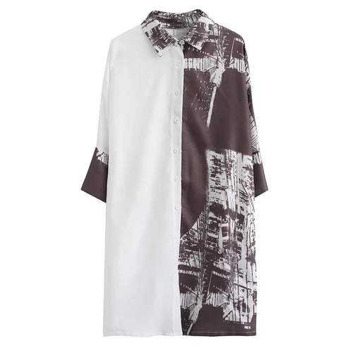 Turn-down Collar Regular Blouse Female Summer Button Literary Camisas Mujer Ink Printing Women's Shirts Casual Chemise Femme
Turn-down Collar Regular Blouse Female Summer Button Literary Camisas Mujer Ink Printing Women's Shirts Casual Chemise Femme