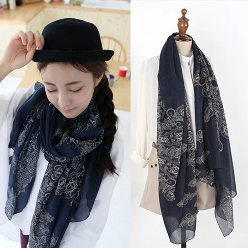 Chinese Style Women Long porcelain Print Soft Cotton Lady Comfortable Long Neck Large Scarf Shawl 170*80cm for Spring Xmas Gift
Chinese Style Women Long porcelain Print Soft Cotton Lady Comfortable Long Neck Large Scarf Shawl 170*80cm for Spring Xmas Gift