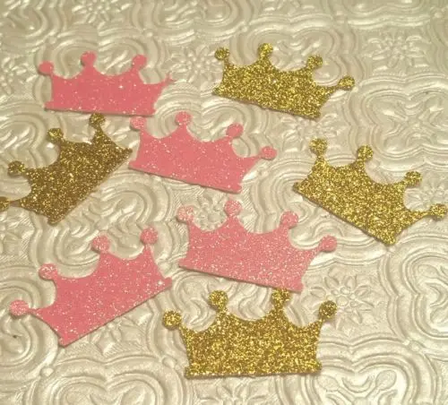 Princess Crowns Tiaras pink gold confetti die cuts birthday party baby shower Table decor scrapbook Confettis
Princess Crowns Tiaras pink gold confetti die cuts birthday party baby shower Table decor scrapbook Confettis