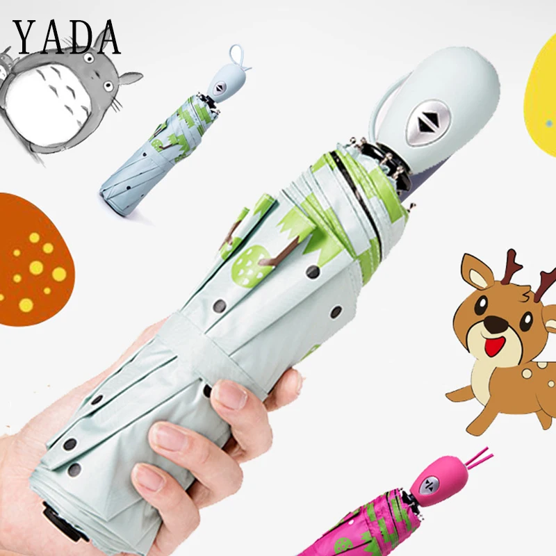 YADA Cute Design Cartoon Fawn Pattern Folding Rainy Automatic Umbrella Anti-UV Girls Boys Gift Lovely Animal Elk Umbrella YD050
YADA Cute Design Cartoon Fawn Pattern Folding Rainy Automatic Umbrella Anti-UV Girls Boys Gift Lovely Animal Elk Umbrella YD050