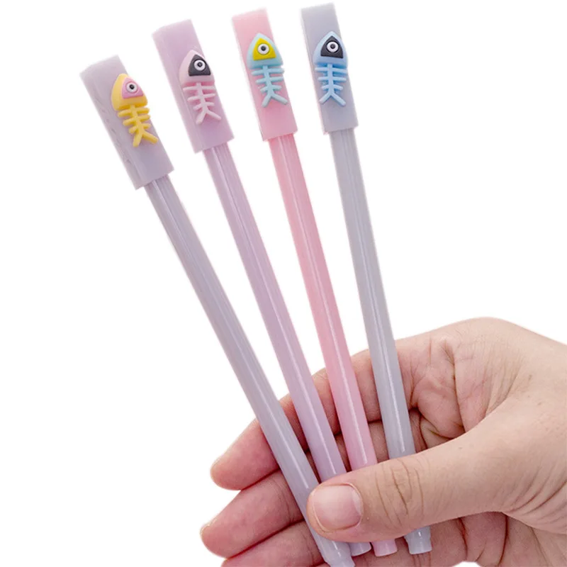 36 pcs/lotCreative fish bone shape gel pen stationery pen Cute 0.5mm black ink Neutral pen school writing supplies gifts
36 pcs/lotCreative fish bone shape gel pen stationery pen Cute 0.5mm black ink Neutral pen school writing supplies gifts