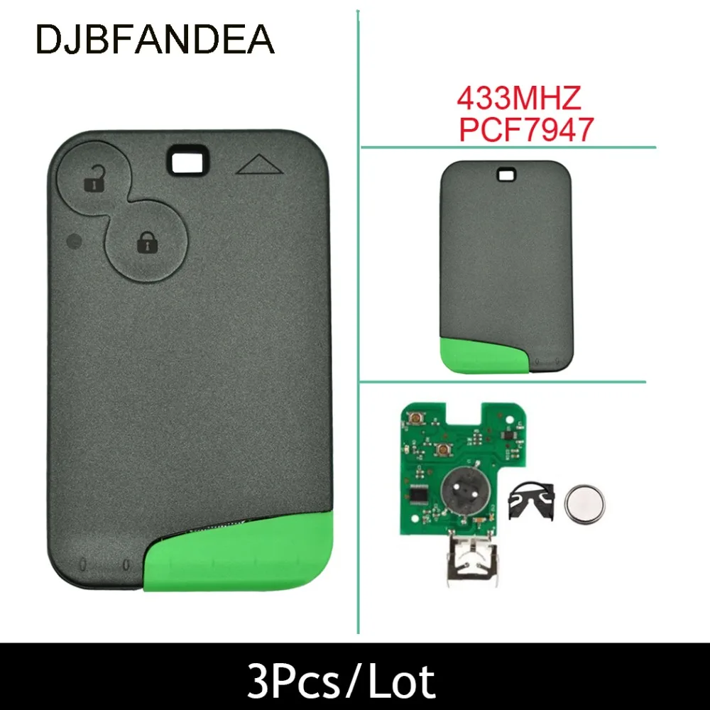 DJBFANDEA 3PCS/Lot Smart Remote Key Keyless Fob For Renault Laguna Espace 2001 2002 2003 2004 2005 2006 Complete Key
DJBFANDEA 3PCS/Lot Smart Remote Key Keyless Fob For Renault Laguna Espace 2001 2002 2003 2004 2005 2006 Complete Key