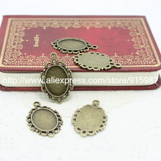 Sweet Bell 40pcs/lot Vintage Oval Cabochon Settings 13*18mm Antique Bronze Metal Alloy Cabochon Pendant Settings 7A1109
Sweet Bell 40pcs/lot Vintage Oval Cabochon Settings 13*18mm Antique Bronze Metal Alloy Cabochon Pendant Settings 7A1109