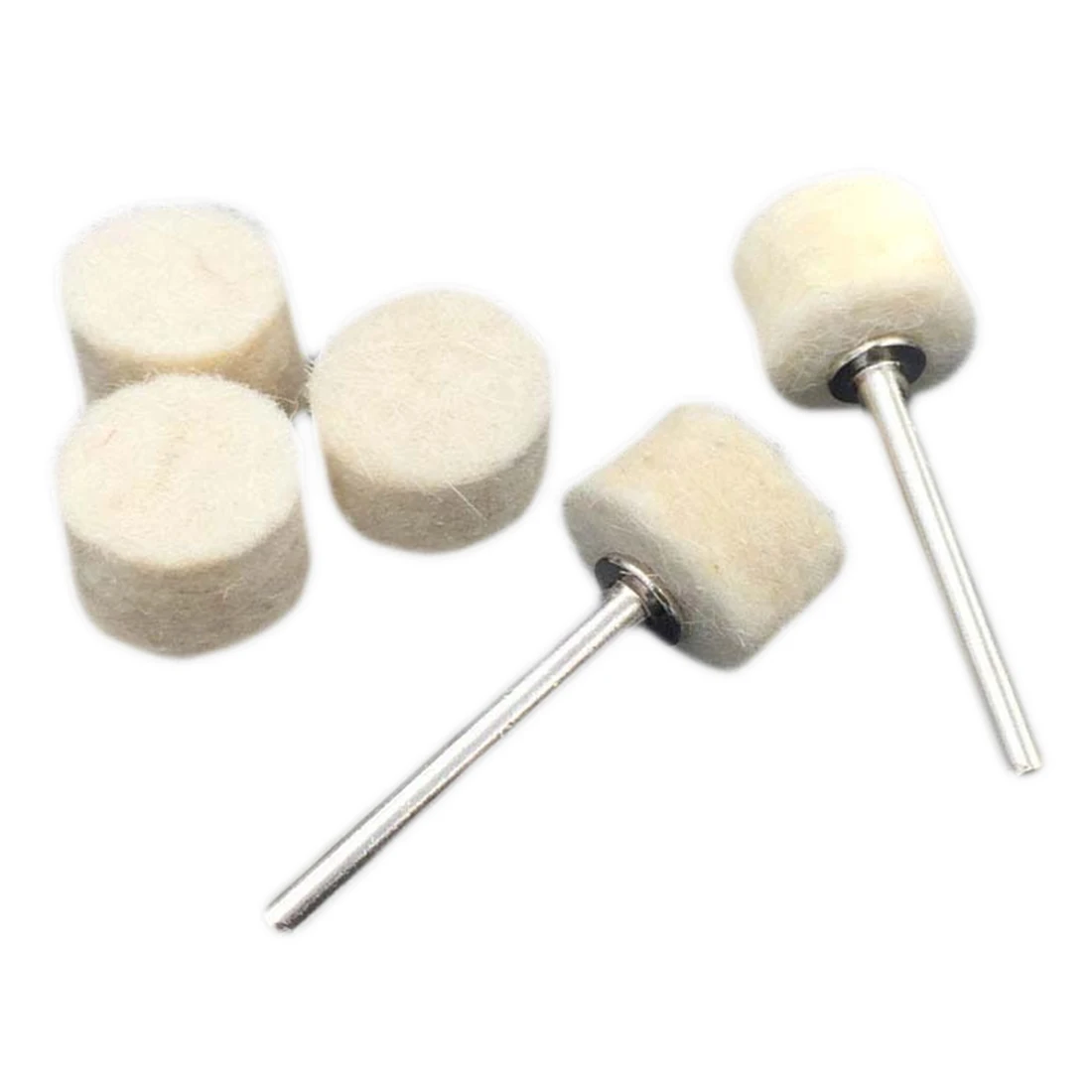 New 100Pcs 13mm Wool Felt Polishing Buffing Pad + 2 Shank For Dremel Grinding Wheel
New 100Pcs 13mm Wool Felt Polishing Buffing Pad + 2 Shank For Dremel Grinding Wheel