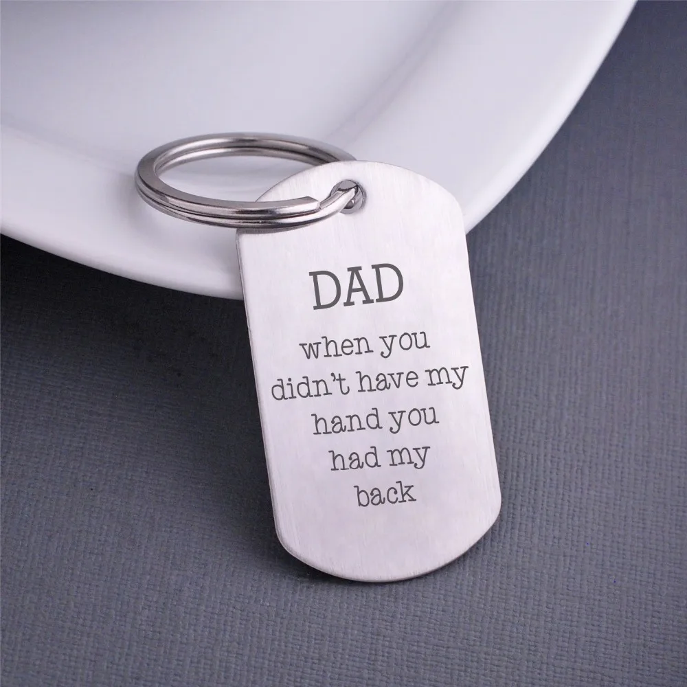 personality name Key Chain DAD gift DAD when you didn't have my hand you stainless steel laser engraved Jewelry Key Holder K1024
personality name Key Chain DAD gift DAD when you didn't have my hand you stainless steel laser engraved Jewelry Key Holder K1024