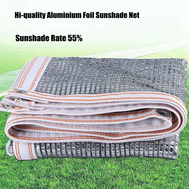 Hi-quality 55% Sunshade Rate Silvery Aluminum Foil Sunshade Net Balcony Succulent Plants Cover Shading Net Reflect Sun Light
Hi-quality 55% Sunshade Rate Silvery Aluminum Foil Sunshade Net Balcony Succulent Plants Cover Shading Net Reflect Sun Light