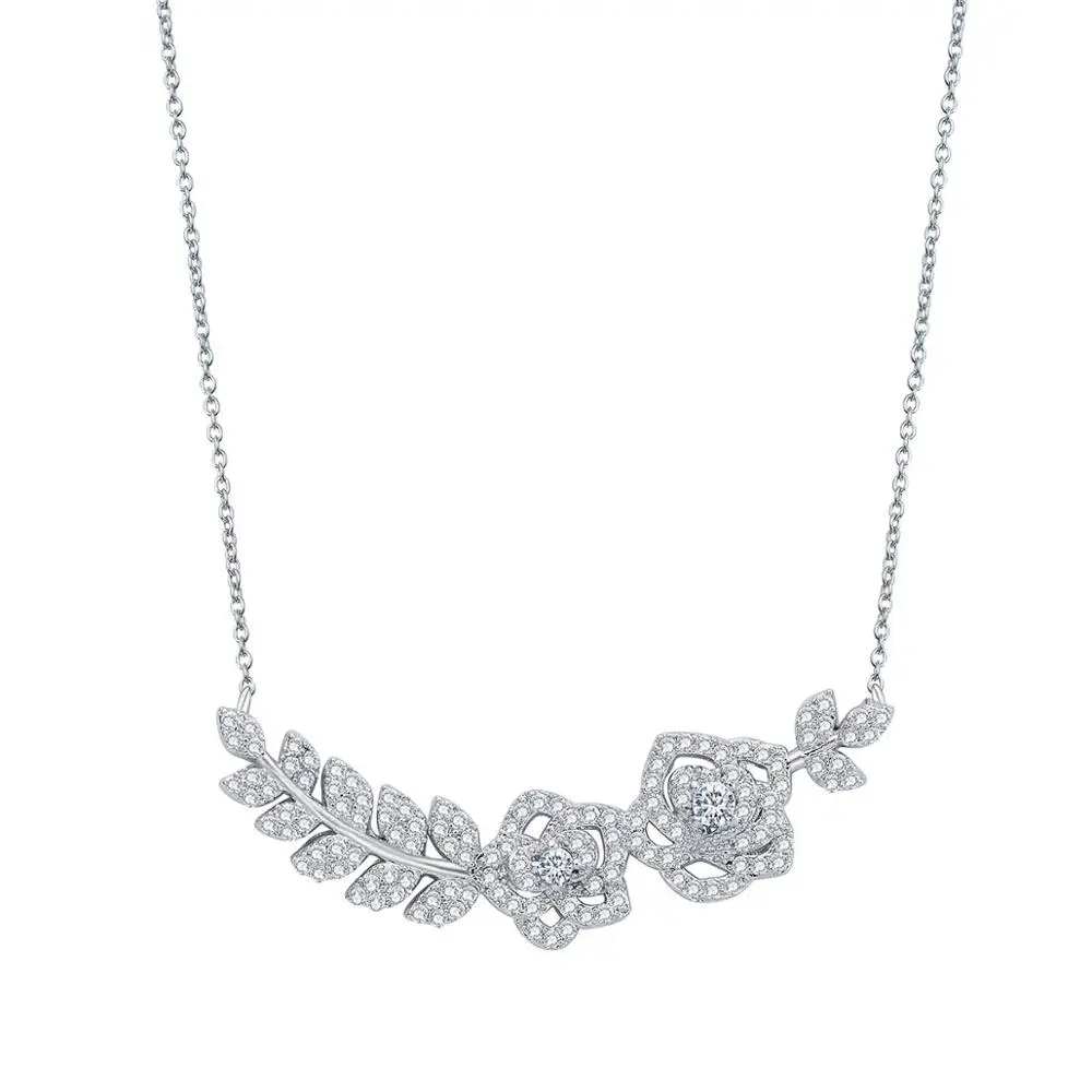 Noble Rose Flower Pendant Necklace Full Mirco Cubic Zircon For Women Wedding Engagement Fashion Jewelry Party
Noble Rose Flower Pendant Necklace Full Mirco Cubic Zircon For Women Wedding Engagement Fashion Jewelry Party