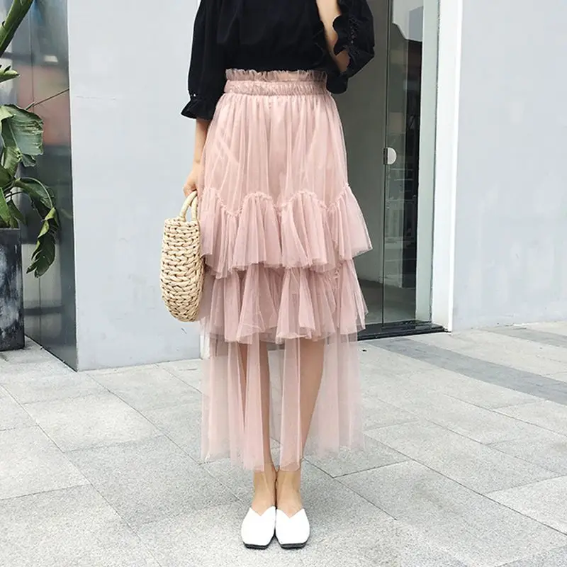 TREND-Setter 2019 Summer Casual Mesh Skirts Women Long White Ruffles High Waist 5 colors
TREND-Setter 2019 Summer Casual Mesh Skirts Women Long White Ruffles High Waist 5 colors
