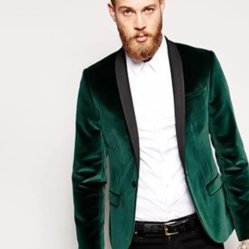 Green Velvet Business Party Men Suits Groom Wear Eith Black Shawl Lapel Blazer 2018 Cheap Wedding Tuxedos (Only Jacket)
Green Velvet Business Party Men Suits Groom Wear Eith Black Shawl Lapel Blazer 2018 Cheap Wedding Tuxedos (Only Jacket)