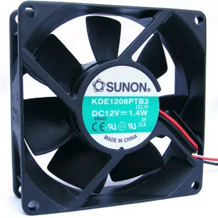 Бесплатная Доставка. новый 8025 пар мяч KDE 1208 PTB3 DC12V 1.4 Вт вентилятор|ball bearing fan|fan lampfans
