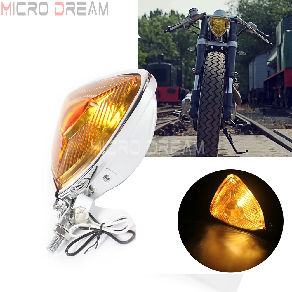 Old School Motorcycle Triangle 12v 55w Halo Headlight Custom Chrome Headlamp for Harley Chopper Sportster Touring Cafe Racer
Old School Motorcycle Triangle 12v 55w Halo Headlight Custom Chrome Headlamp for Harley Chopper Sportster Touring Cafe Racer